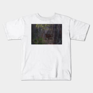 Deep Woods Buck - White-tailed Deer Kids T-Shirt